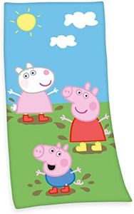 Herding Peppa Pig Toalla de baño, Algodón, Multicolor, 75 x 150 cm