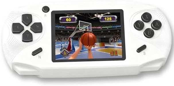 Beijue 16 Bit Handheld Games for Kids Adults 3.0'' Large Screen Preloaded 100 HD Classic Retro Video Games USB Rechargeable Seniors Electronic Game Player Birthday Xmas Present (White)