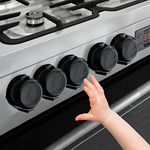 Stove Knob Covers for Child Safety - 5 Pack Babepai Upgraded Double-Key Design Universal Size Baby Safety Gas Oven Knob Covers Stove Guard Baby Proofing