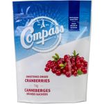 Compass Dried Cranberries 1000 Grams - Juicy Superfruit Packed with Nutrients