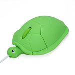 Usbkingdom Animal Turtle Shape USB Wired Mouse Optical Mice for Notebook PC Laptop Computer,1600DPI,3 Buttons,3.54feet Cord (Green)