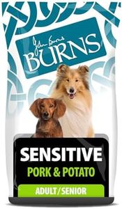 Burns Pet Nutrition Hypoallergenic Complete Dry Dog Food Adult and Senior Dog Sensitive with Pork and Potato 12 kg