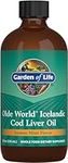 Olde World Icelandic Cod Liver Oil Liquid - Lemon Mint Flavor - 1,000mg Omega 3 Fish Oil, Fatty Acids, EPA, DHA, Vitamin D & A, CLO Fish Oil Supplements for Hearth Health, 47 Servings, 236 ml