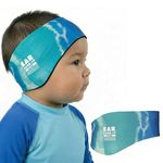 Ear Band-It Ultra Swimming Headband (Keep Water Out, Hold Earplugs in) Doctor Recommended Medium (Ages 3-8) Tie Die Blue