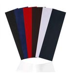 Seeotwo Elastic Sports Headbands - Athletic Hair Headband Women,Men,Boys,Girls Thin Soft Cotton Stretchy Non-Slip Stylish Sweat Band Running Yoga (6),Black,Red,Gray,Brown,White,Navy Blue)