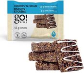 GoKrisp, Energy Square by Jimmy Sevigny, 15 gr Protein Pastry, Cookies 'n Cream Protein Snacks, Nut & Peanut Free, Gluten Free |12-Pack