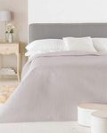 Olivia Rocco Bedspread Luxury Sophia Micromink Double King Size Throw Comforter 200 x 200cm Grey