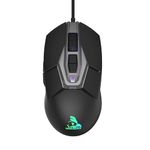 TAG Gamerz Nova RGB USB Optical Wired Gaming Mouse | Adjustable 7200 DPI Sensor | 12 Colors Rainbow LED Lights | 7 Buttons | Ergonomic Design | Plug and Play for Desktop, Laptop and PC Gamers (Black)