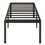 Yicensen 24 Inch High Twin XL Bed Frames with Rounded Corner Legs, Heavy Duty XL Twin Metal Platform Bed Frame No Box Spring Needed, Easy Assembly, Noise Free, Black