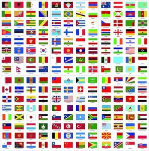 Spakon 960 Pieces Multicolor World Flag Stickers (192 Countries) for School, Journal, Scrapbook, Planner - Paper, Waterproof, Self-Adhesive, Irregular, Indoor, Single Use