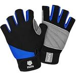 FitsT4 Half Finger Padded Palm Gloves for Water Ski, Canoeing, Windsurfing, Kiteboarding, Sailing, Jet Skiing, Stand-UP Boarding and Kayaking, Perfect for Men&Women&Youth