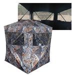 THUNDERBAY SPUR Collector 2 Person Hunting Blind, Pop-up Ground Blind with Silent Sliding Window