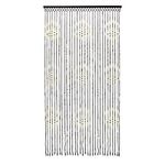 JVL 11-087D Provence Hanging Wooden Beaded Door Arrows Curtain Screen, Multi-Colour, 90 x 180 cm