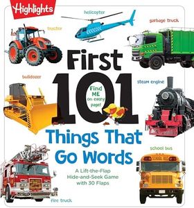 First 101 Things That Go Words: Oversized Lift-the-Flap Board Book with 101 Vehicle Words, Colorful Photos and Interactive Learning Fun for Babies and Toddlers (Highlights First 101 Words)