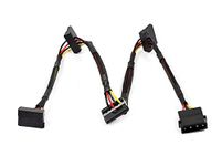 Monoprice 108794 24-Inch 4-Pin Molex Male to 4 15-Pin SATA II Female Power Cable Net Jacket