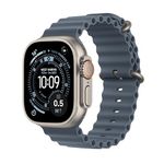 Apple Watch Ultra 3 GPS + Cellular 49mm Natural Titanium Case with Anchor Blue Ocean Band