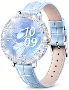 Diamora Luxury Smart Watch for Women, Bluetooth Smartwatch (Mist Blue)