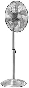 Daewoo 16 Inch Pedestal Fan Chrome With Acrylic Fans For A Quitter Operation, With Oscillation, Adjustable Height, Tilt Up And Down, 3 Speed Settings, Suitable For All Floor Types