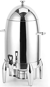 ChefMaid Stainless Steel 5 Gallon Coffee Chafer Urn with Chrome Accents - 80 Cup