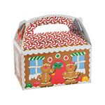 Dozen Gingerbread Cardboard Treat Boxes
