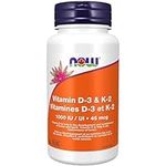 Now Foods Vit D-3 1,000 IU & K2 45mcg 120vcap