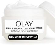 Olay Firm & Smooth Collagen Peptide Face Moisturizer, 2 oz Fragrance Free Firming Face Cream for Hydration and Skin Renewal, Recyclable Eco Jar Packaging