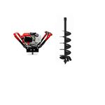 Earth Auger Post Hole Digger Machine Petrol Engine 52cc with 6 Inch Auger Drill Bit 2 Stroke