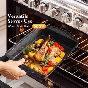 Kitchen Academy 17-Piece Cookware Set – Non-Stick Pots and Pans