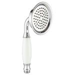 Ownace Big Size Victorian Shower Head Traditional Brass&Ceramics Telephone Hand Shower Head Chrome for Bathroom