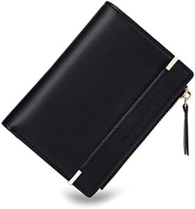 CHAOFANXI Portafoglio Donna Borsetta Portamonete Sottile Pochette Piccolo Portafogli in Pelle Sintetica,Nero