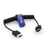 EONVIC High Speed 2.0 HDMI Thin Flexible Cable for Z-CAM F6,Atomos Ninja V, Portkeys BM5 MonitorHigh Speed 2.0 HDMI Thin Flexible Cable for Z-CAM F6,Atomos Ninja V, Portkeys BM5 Monitor