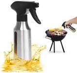 Haiaoxonr Spray Bottle,180ml Olive Oil Sprayer for Cooking,Stainless Steel Oil Spray Bottle Mister for Air Fryer,Canola Spritzer Bottles for BBQ, Salad, Vinegar,Kitchen Baking, Roasting