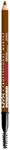 NYX Professional Makeup Powder Louder Brow Pencil, Buildable Shades, Up to 12 Hours of Wear, Transfer and Fade Resistant, With Thickening Micro-Fibres, Vegan Formula, Shade: Auburn