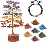 Crocon 7 Chakra Gemstone Bonsai Tre
