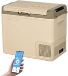 Alpicool GE50 50L Car Fridge Freezer Portable Compressor Car Refrigerator 12/24V Electric Cooler for Camping, Road Trip, Picnic, Down to -20℃