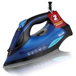 Rico 2200 Watts Japanese Technology Steam Iron with Spray | No Burn Guaranteed | Press Iron Clothing with 2 Ways Auto Shut-Off | 2 Year Replacement Warranty SI2110
