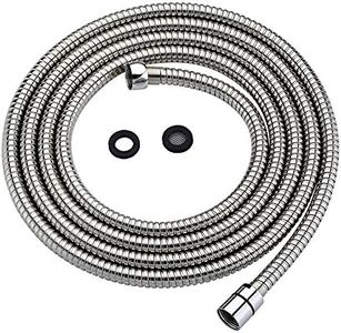 Purelux Shower Head Hose 118 Inches (3 Meters or approx. 10 Feet) Extra Long Handheld Showerhead Extension, Universal Replacement Made of Stainless Steel Polished Chrome