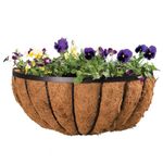 Panacea 88542 Cotswold Series Wall Planter, Black, 22-Inch