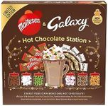 Maltesers & Galaxy Hot Chocolate Station | Hot Chocolate Gift Set Featuring Hot Chocolate Sachets & 6 Toppings | Create Your Own Hot Chocolate Experience | Pack of 1