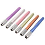 MEISH 6 Pieces Pencil Extender Dual Head Pencil Extender Holder Adjustable Metal Handle Pen Holder Extender for School Office Supplies Art Writing Tools