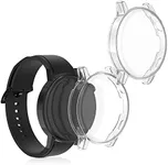 kwmobile Case Compatible with Huawei Watch GT 3 (42mm) Case - 2X TPU Silicone Fitness Tracker Cover - Transparent