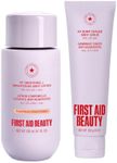 First Aid Beauty KP Bundle - KP Bump Eraser Body Scrub, 4 oz, Unscented + KP Smoothing and Brightening Body Lotion, 6.7 fl oz, Peach