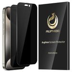 Auphoe 2 Pack 360 Privacy iPhone 15 Plus Screen Protector 4 Way Anti Spy Filter 9H Tempered Glass Film for Apple 15 Plus 6.7"