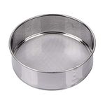 AMPSEVEN Tamis Sieve Flour Stainless Steel 40 Mesh Round Sifter for Baking 6 Inch