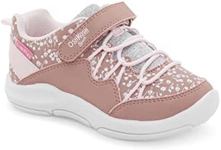 OshKosh B'Gosh Unisex-Child Cycla Sneaker, Mauve, 9 Toddler