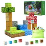 Kidology 48PCS Magnetic Blocks | Build Mine Magnet World Magic Portal Set – STEM Magnetic Tiles Building Blocks Toy for Toddlers | Creative Sensory Outdoor Learning Toy for Kids Ages 3+