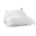 Serta Air Dry Year Round Quilt-Stitched Microfiber Fill Down Alternative Comforter, Twin, White