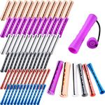 GOLCD Hair Perm Rods Set, Plastic Hair Perm Rods Long Variety Perm Rods Pink Hair Curling Roller Rods for Women Girls Hair Hairdressing Styling Tools, 6 Sizes and 6 Colors(72 Pieces)