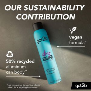 got2b Dry Shampoo Extra Volume 200ml – 24h Fragrance, Vegan