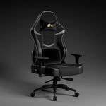 Green Soul Monster Ultimate Series S | Multi-Functional Ergonomic Gaming & Office Chair|Premium Spandex & PU Leather Fabric | Adjustable Neck & Lumbar Pillow | 4D Adjustable Armrests (Black Grey)